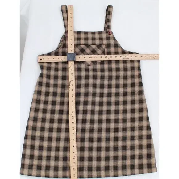 Vintage 90s All That Jazz Plus Size 13/14 Plaid Mini Dress - Picture 5 of 10